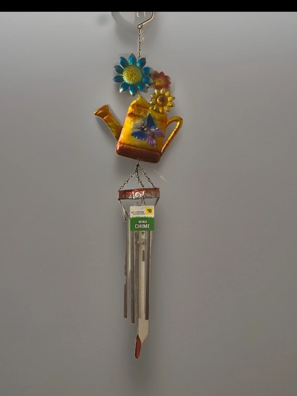 True Living Outdoors Flower Watering Can Wind Chime Lot Of 2.